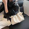 Bolso de Gran Capacidad para Mujer 2025 Nueva Moda Moderna Bolso de Hombro Textil Casual Combinable para Viaje