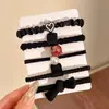 Gomas para el Cabello Color Café para Niñas, Cola de Caballo Alta Semi-Atada o Completamente Atada, Bandas Elásticas para el Cabello Melard, Anillos Elásticos de Alta Elasticidad para Niños Niñas