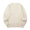 Tricô de moda retrô estilo japonês Rumeng, unissex, coleção de outono, caimento solto, gola redonda, top com camada interna texturizada