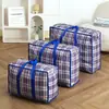 Bolsa Tecida Extra Grande Saco Espesso para Mudança e Embalagem Armazenamento À Prova de Umidade Portátil Bolsa Pele de Cobra Mala Resistente Sacos