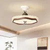 Lámpara de Techo Estilo Mid-Century Sencilla para Dormitorio Cielo Estrellado Espectro Completo Protección Ocular Blanco Leche Redonda Encaje Resaltado Lámpara Principal de Dormitorio