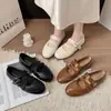 En Stock Punta Redonda Deportivas Casuales Moda Celebridad de Internet Tacón Bajo Ligeras Zapatos de Mujer 2026 Nuevos Mary Jane Franceses Zapatos de Una Sola Tira