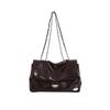Comércio exterior atacado moda couro macio retrô grande capacidade bolsa tote textura bolsa de ombro bolsa mensageiro com corrente