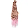 Peruca Cacheada Latino-Americana Cabelo de Crochê Trança Suja Cabelo Cacheado Deepwave Cacheado Fibra Química Tecida Peruca Europeia e Americana Grande Cacheada