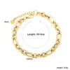 Pulsera de Venta Caliente Transfronteriza Acero Inoxidable Moda Cadena de Eslabones Creativa Cadena Geométrica Estilo Simple Joyería de Pulsera de Gama Alta
