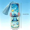 Marcador de página de borla de Stitch y Mickey lindo transfronterizo, material acrílico, regalo de regreso a clases para estudiantes, estilo lindo, hecho a mano por Yunyu
