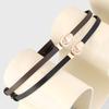 Cinturón Fino Clásico de Piel Genuina Diseño de Nicho Hebilla de Anillo de Lujo Ligero Sello de Cintura con Cinturón para Falda Fábrica en stock