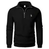 Sudadera de Malla Compuesta Ultra Suave de 460g con Cuello Alto y Media Cremallera con Forro Polar, Talla Europea Oversize, Nueva de 2026