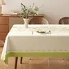 Mantel Serie Primavera y Verano Impermeable y Resistente al Calor Estilo Lujo Ligero Tela Cubierta Rectangular para Mesa de Comedor Ins Mantel para Mesa de Comedor Chenilla Mantel para Mesa de Café