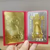 Suministro directo desde la fábrica de origen: Venta al por mayor de tarjetas metálicas de Buda Weituo, tarjetas doradas y plateadas de Bodhisattva Shantuo Kanlang para ofrendas en templos