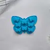 Molde de Silicone Formato Borboleta 706 com 8 Elos, Adequado para Chocolate, Doces e Ferramentas de Decoração de Bolos