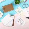 Caderno de vocabulário inglês com espiral, cartões de palavras em inglês portáteis de bolso, bloco de notas de folhas soltas, pequeno caderno