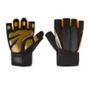 Guantes de Medio Dedo para Fitness con Soporte de Muñeca Integrado para Hombres, Adecuados para Ciclismo, Yoga, Entrenamiento con Equipo de Kettlebell, Barra de Dominadas y Bicicleta, con Características Antideslizantes y Anti-Ampollas