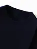 Suéter Delgado 100% Lana para Hombre Cuello Redondo Versátil Color Sólido Suéter Casual de Negocios Lujo Accesible Base de Punto de Lana Al por Mayor