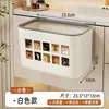 Cubo de basura de pared para baño y inodoro, contenedor de almacenamiento de residuos para encimera de cocina del hogar, papelera sin taladro, no necesita agacharse