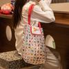 Nova Sacola de Compras de Supermercado Dobrável, Sacola de Compras Portátil e Ecológica, Bolsa de Mão Feminina, Bolsa de Armazenamento de Viagem de Grande Capacidade