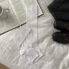 Calcetines sin pie estilo ballet para mujer, calcetines blancos finos de verano estilo Miu holgados, calcetines de malla transpirable con borde enrollado hasta la pantorrilla