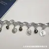 Colgante de Moneda Romana Estilo Exótico Borde de Encaje Traje de Baile Falda de Cintura Accesorios Hechos a Mano DIY Fleco Cinta