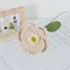 Falda Terminada con Ramo de Lana Tejida a Mano Amapola Flor Artificial Decoración de Sala de Estar Flor de Lana de Amapola Individual
