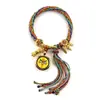 Pulsera Tejida a Mano de Hilo de Algodón de Tíbet Trenzada Wuye Manjushri Zorro Hada Thangka Pulsera de Reencarnación Pulsera Tejida a Mano Estilo Tíbet
