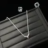 Colar de diamantes simulados com diamantes sintéticos de alta qualidade, corrente universal, corrente para suéter, zircônia cúbica sintética importada, sensação de alta qualidade