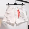 Verano Nuevo Europeo y Americano Suelto Pierna Ancha Pantalones Cortos Calientes Denim para Mujer Color Claro Adelgazantes Pantalones Ultracortos para Niñas Venta al por Mayor