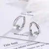 Brinco Curto Elegante com Diamante Flash Estilo Coreano Feminino Simples Diamante Raib Estudante Fivela de Orelha Redonda Fivela de Orelha Cobre Estilo Coreano Coreano/Estilo Coreano