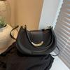 Bolso al por mayor transfronterizo Bolso de mujer 2024 Nuevo Hombro Cruzado Bolso de mujer Moda Combinable Celebridad de Internet Bolso media luna Bolso de axila para mujer