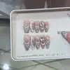Naizi Unhas Usáveis Puras Feitas à Mão Verão Novo Paris Brilhante Zircônia Diamante Estilo Francês Olho de Gato Patch para Nail Art