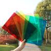 Cor PVC celofane folha de plástico transparente jardim de infância artesanal feito à mão duro diy filme transparente papel plástico A4