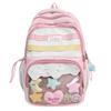 Mochila Estilo Universitario Femenina Secundaria Serie Cumpleaños Bolsa del Dolor Mochila de Gran Capacidad Linda Bolsa Transparente para Bebé Mochila Estilo Ins