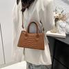 Bolsas para Mulheres 2025 Outono e Inverno Nova Moda Casual Pequena Fresca Padrão Crocodilo Bolsa de Mão Ombro Único Axila Feminina Bolsa Pequena