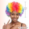 Peluca Afro Pequeña Rizada en Forma de Abanico Colorida, Accesorios de Broma para Vacaciones, Disfraz de Payaso Divertido, Rulos Burbuja para Actuación