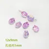 Tulipas Coloridas Face Dupla Alta Transparência Contas a Laser Pulseira DIY Corrente para Celular Chaveiro Acessórios de Joia