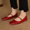 Difícil fazer sapatos macios! Sapatos Rasos de Couro Bovino de Primeira Camada Novos Simples para Mulheres, Sapatos de Negócios para o Dia a Dia com Sapatos Mary Jane