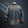 Chaqueta de mezclilla bordada de alta gama de marca francesa para hombre, corte holgado, casual, vintage, única, elegante, nuevo modelo de otoño