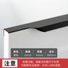 Directo de Fábrica moderno simple aleación de aluminio alargado invisible tirador de puerta de gabinete de alta gama tirador de puerta de sellado de borde de cajón de gabinete