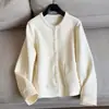 Sudadera Chaqueta Casual de Manga Corta Suave de Capa de Aire con Cuello Redondo Nueva de Primavera 2026 para Mujer al por Mayor H14Ew80506