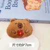Pingente de castor de pelúcia broche de desenho animado fofo acessórios chaveiro pingente de bolsa cachecol protetores de ouvido acessórios de vestuário atacado