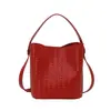 Elegante bolso de cubo tejido estilo coreano, diseño moderno y único, bolso de mano para ir al trabajo, uso diario casual, bolso de hombro