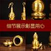 Nuevo Modelo Ornamento de Calabaza Cien Bendiciones de Cobre con Base de Cobre para Hogar, Oficina y Sala de Estar