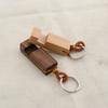 Llavero de Haya simple soporte para teléfono móvil soporte portátil para teléfono móvil llavero logo grabado en madera