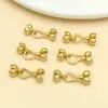 Banhado a Ouro 18K Cor Forte Retenção Fivela Pimenta Fivela de Cobre Acessórios Joias Fivela de Conexão Pulseira Colar Artesanal DIY Fivela de Acabamento