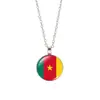 Copa del Mundo de Comercio Exterior 32 Países Collar con Bandera Colgante de Balón de Fútbol Collar para Hombres y Mujeres Cadena para Suéter Joyería Venta al por Mayor