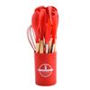 Venta Directa de Fábrica Mini Espátula de Silicona Cuchara de Grado Alimenticio Juego de 12 Piezas Set de Utensilios de Cocina de Silicona 550g