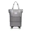 Bolsa de viagem transfronteiriça com rodas universais, bolsa de viagem de grande capacidade, bolsa de ombro de viagem expansível para mulheres, atacado
