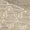 Fabricante de Tela de Encaje con Mariposas Bordadas de Chenilla de Terciopelo Tela de Encaje Tela de Encaje para Falda Larga Fabricante de Tela