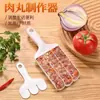 Hacedor de albóndigas Cuatro en Uno Molde creativo para albóndigas caseras Herramienta de cocina para exprimir albóndigas de pescado y albóndigas Herramienta para deslizadores de camarones Gadget de cocina