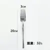 Juego de cubiertos de acero inoxidable 304 de estilo transfronterizo, delgado en la cintura y con mango plano, que incluye cuchillo, tenedor, cuchara, cuchillo para bistec de hotel, cuchara sopera de restaurante y cuchara de postre