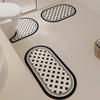 Alfombrilla absorbente de barro de diatomeas para baño, felpudo para puerta de baño, secado rápido, desechable, antideslizante, para inodoro, forma de U